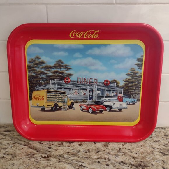 Coca Cola Other - Coca Cola Vintage 1994 Diner Tray "Sign of Good Taste" by artists Pamela Renfroe